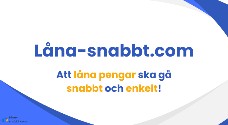 Låna snabbt och enkelt med Låna-snabbt.com